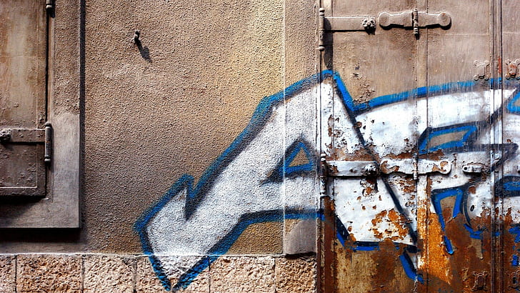 graffiti, ściana, tekstura, Tapety HD