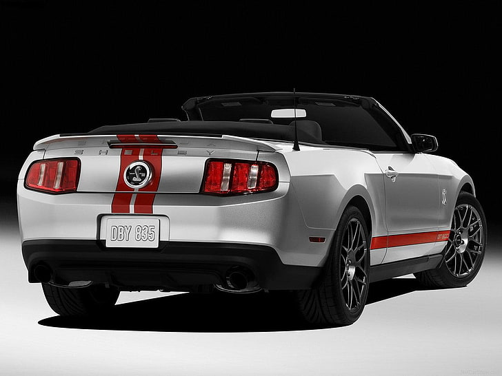 2011 backside 2011 Ford Mustang Shelby GT500 Convertible backside Cars Ford HD Art , 2011, Ford, Mustang, backside, Convertible, GT500, HD wallpaper