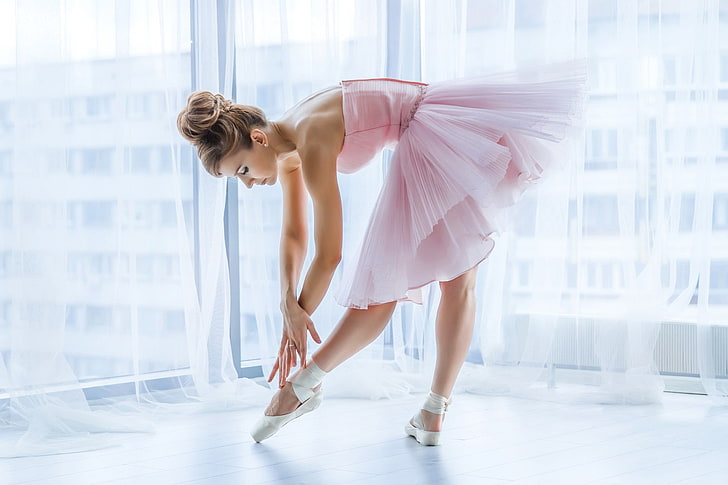 ballerina, ballet Slippers, Dancers, women, HD wallpaper