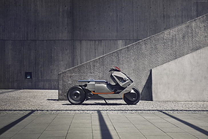 Electric bike, HD, Concept Link, 4K, BMW Motorrad, HD wallpaper