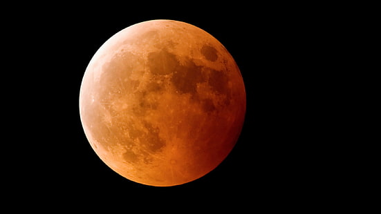 Eclipse lunar, HD papel de parede HD wallpaper