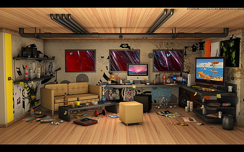 farbig sortiert \, Gamer, HD-Hintergrundbild HD wallpaper