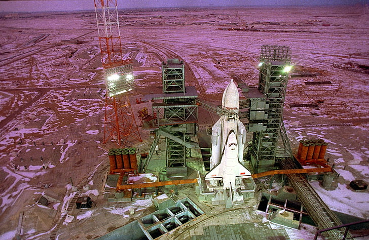 base, buran, cccp, launching, russian, shuttle, soviet, space, urrs, vkk, HD wallpaper