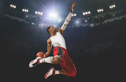 Derrick Rose, Slam Dunk, Basketball, HD-Hintergrundbild HD wallpaper