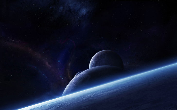 Planeten digitale Tapete, Weltraum, Planet, Science-Fiction, HD-Hintergrundbild