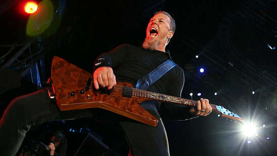 Metallica, James Hetfield, E-Gitarre, Gitarrist, HD-Hintergrundbild HD wallpaper