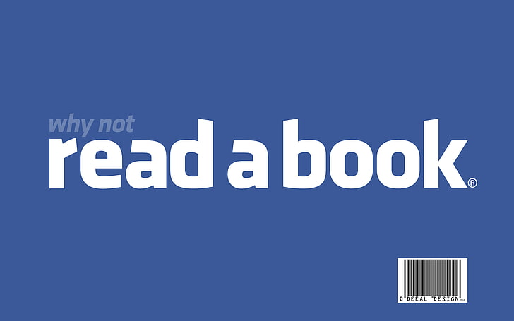böcker, facebook, läsning, vägg, HD tapet