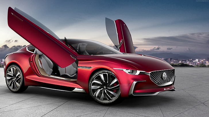 MG E-Motion, elektrikli arabalar, 2020 Otomobil, 4k, HD masaüstü duvar kağıdı