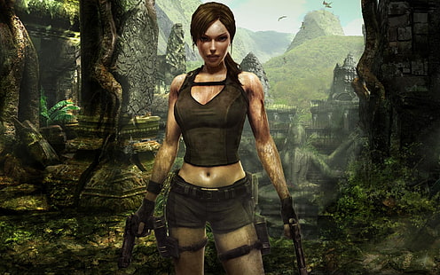 Tomb Raider, videospel, Lara Croft, Tomb Raider: Underworld, konceptkonst, HD tapet HD wallpaper