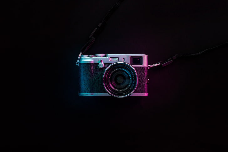 schwarze und rote Nikon Coolpix Digitalkamera, Kamera, Fotografie, HD-Hintergrundbild