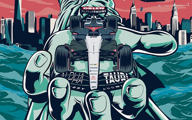 Scuderia AlphaTauri, Formula 1, Wallpaper HD