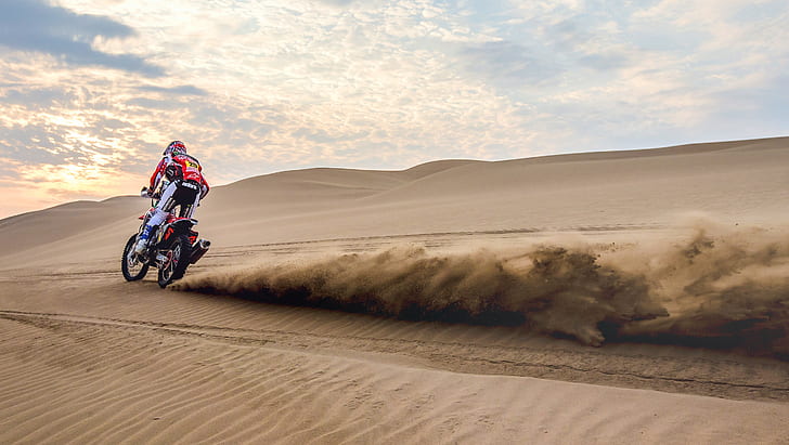 Sand, Motorcycle, Moto, Rally, Dune, Sands, Homda, Dakar', HD wallpaper |  Wallpaperbetter