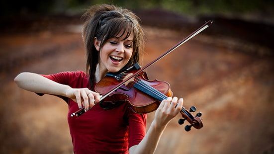 Lindsey Stirling, kobiety, skrzypce, Tapety HD HD wallpaper