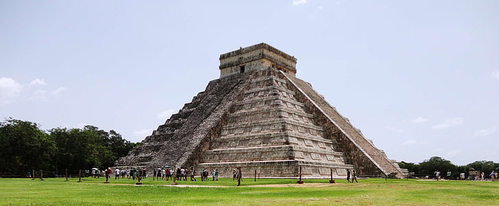 antico, cancun, maya, maya, messico, piramide, tempio, yucatn, Sfondo HD