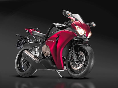 Honda CBR1000RR, różowo-czarna Honda CBR, Motocykle, Honda, Tapety HD HD wallpaper