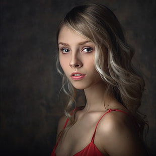 жени, модел, лице, портрет, Алис Тарасенко, блондинка, HD тапет HD wallpaper