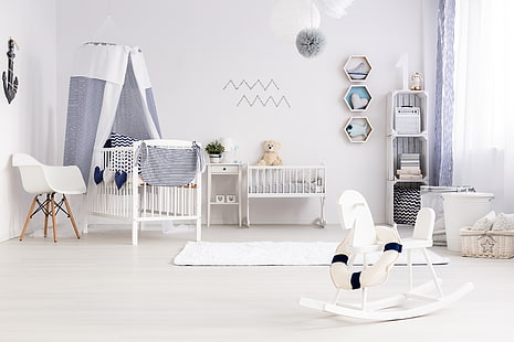 brinquedos, móveis, interior, quarto das crianças, HD papel de parede HD wallpaper