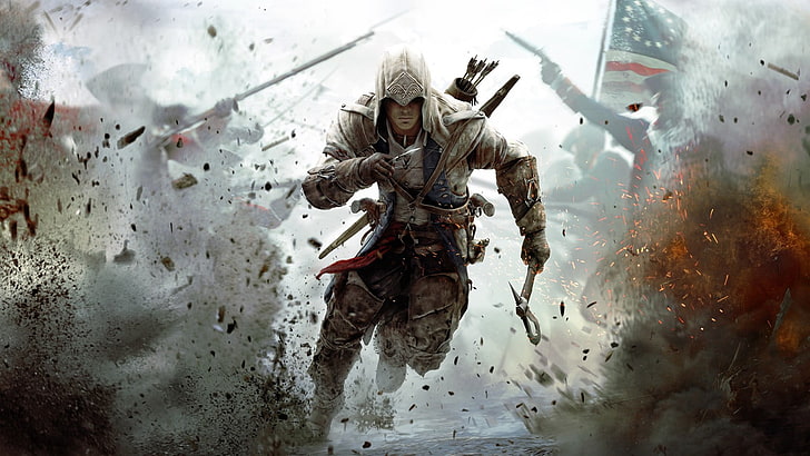 Papel de parede de Assassin's Creed, Assassin's Creed, Connor Kenway, Assassin's Creed III, videogames, HD papel de parede