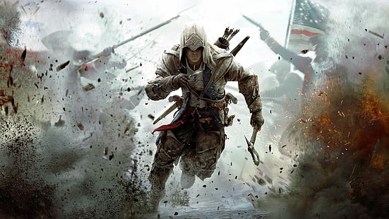 Assassins Creed Videospiele Assassins Creed III Connor Kenway, HD-Hintergrundbild HD wallpaper