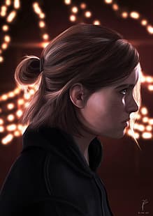 Ellie Williams, The Last of Us, The Last of Us 2, Ellie, PlayStation, arte do videogame, videogame, arte, Naughty Dog, HD papel de parede HD wallpaper