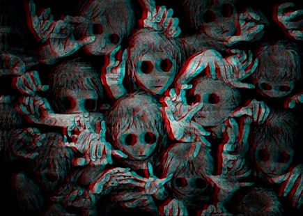 зловещо, ужас, деца, HD тапет HD wallpaper