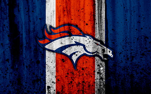 Sepak Bola, Denver Broncos, Emblem, Logo, NFL, Wallpaper HD HD wallpaper