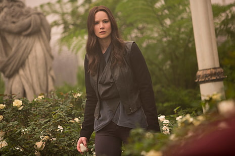 Jennifer Lawrence, Katniss Everdeen, Le Faim Jeux: mockingjay, Les Hunger Games: Mockingjay - Partie-2, Fond d'écran HD HD wallpaper