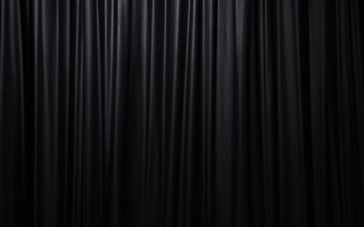 black cloth, fabric, lines, vertical, dark, HD wallpaper