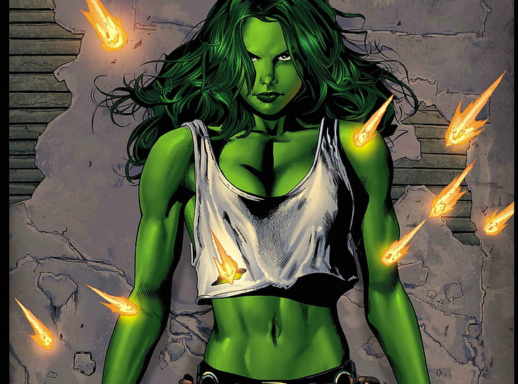 histórias em quadrinhos, hulk, maravilha, ela, super-herói, HD papel de parede