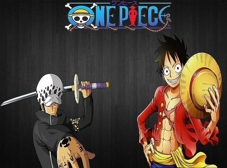 One Piece, Обезьяна Д. Луффи, Трафальгарский закон, HD обои