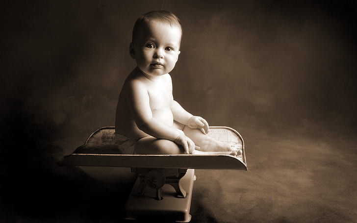 นั่งเด็กน่ารักแพมเพิร์สสีขาวของทารกน่ารักเด็กนั่ง, วอลล์เปเปอร์ HD