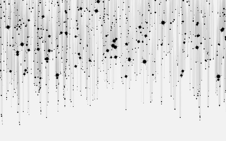 meteorito, lluvia, estrella, blanco, bw, patrón, Fondo de pantalla HD