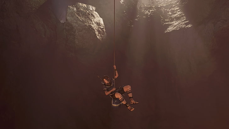 Shadow of the Tomb Raider, Lara Croft, PlayStation 4, video games, screen shot, HD wallpaper