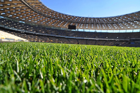 grass land, football, stadium, Ukraine, Kyiv, NSC \
