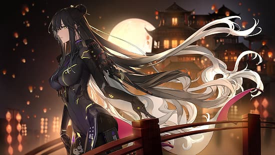Anime, Anime Girls, Noir (Künstler), Bestrafung: Grey Raven, HD-Hintergrundbild HD wallpaper