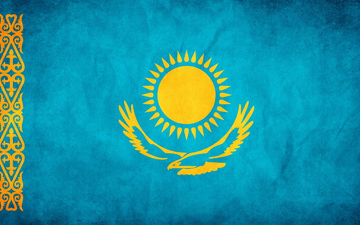 dom, Kazakhstan, Flag, Symbol, HD wallpaper