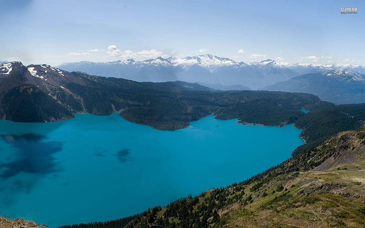 Garibaldi Lake Canada, natur, garibaldi, kanada, landskap, enorm, landskap, sjö, berg, träd, vatten, natur och lan, HD tapet
