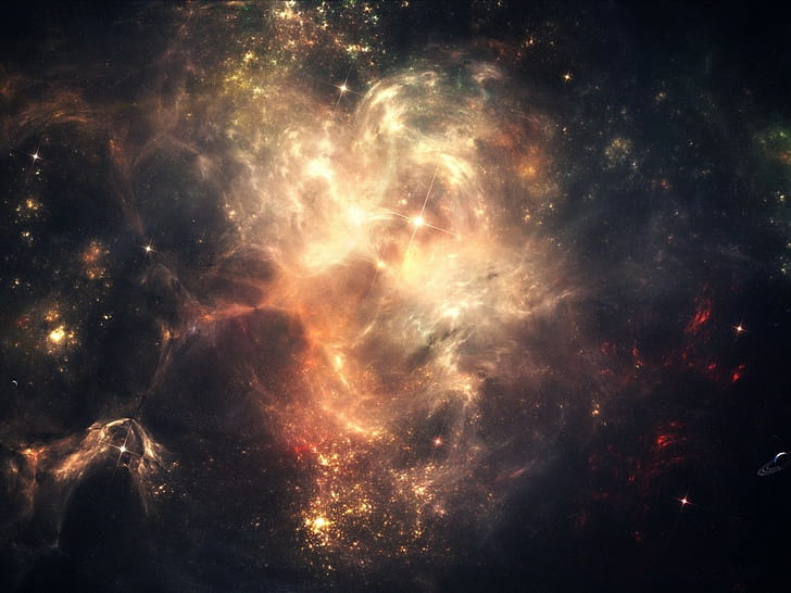 スペース、星雲、星明かり、銀河の壁紙、宇宙、星雲、星明かり、 HDデスクトップの壁紙