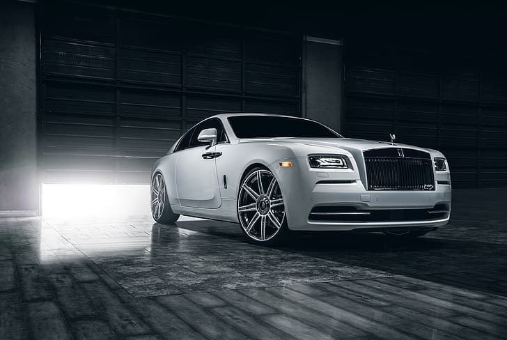 Rolls Royce, Hantu, Putih, Kemewahan, BMW Group, Wallpaper HD