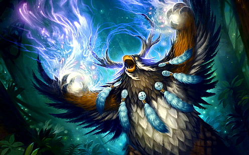 Warcraft, World of Warcraft, Druide, Boomkin, HD-Hintergrundbild HD wallpaper