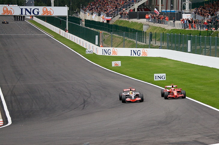 Formule 1, course, McLaren F1, Ferrari, pistes de course, vintage, voiture, véhicule, Fond d'écran HD