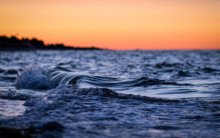 ภาพวาดนามธรรมขาวดำทะเลท้องฟ้าน้ำธรรมชาติ, วอลล์เปเปอร์ HD
