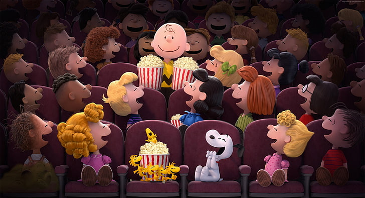 Snoopy, Charlie Brown, The Peanuts Movie, Sfondo HD