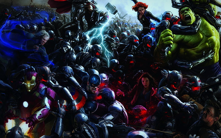 Marvel Avengers digital tapet, superhjälte, Avengers: Age of Ultron, HD tapet