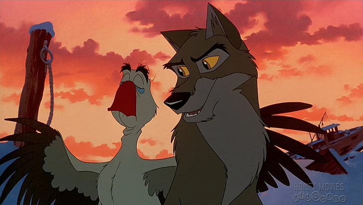 Illustration des grauen Wolfs, Balto, Gans, Hund, HD-Hintergrundbild