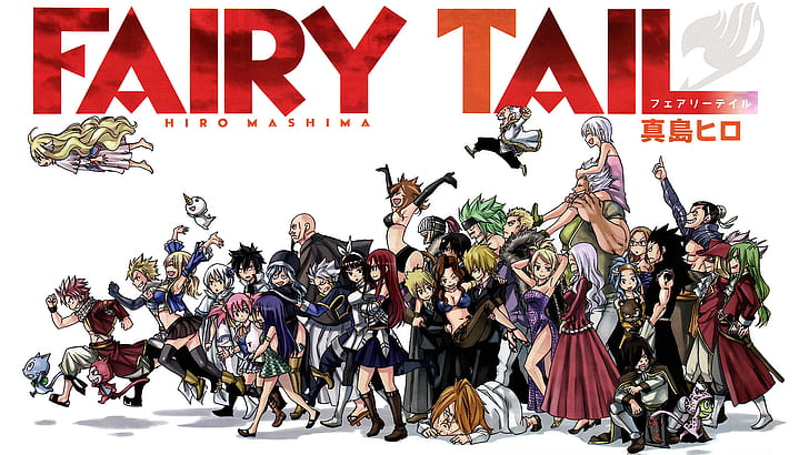 Fairy Tail, аниме, HD тапет