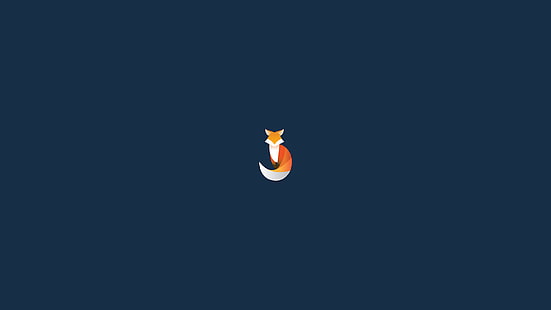 minimalismo, volpe, Mozilla Firefox, Sfondo HD HD wallpaper