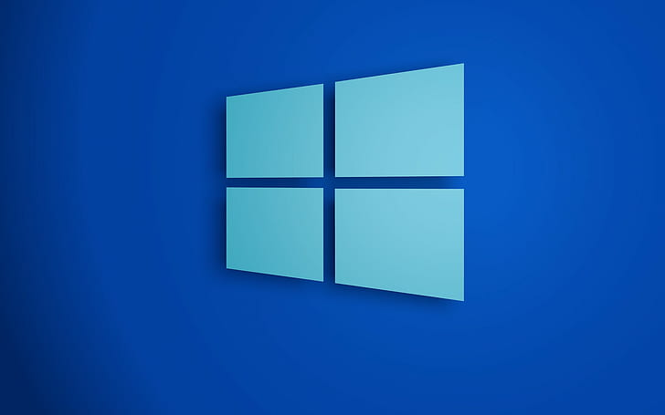 مايكروسوفت ويندوز ، ويندوز 10 ، الأزرق ، الشعار ، مايكروسوفت ويندوز ، ويندوز 10 ، الأزرق ، الشعار، خلفية HD