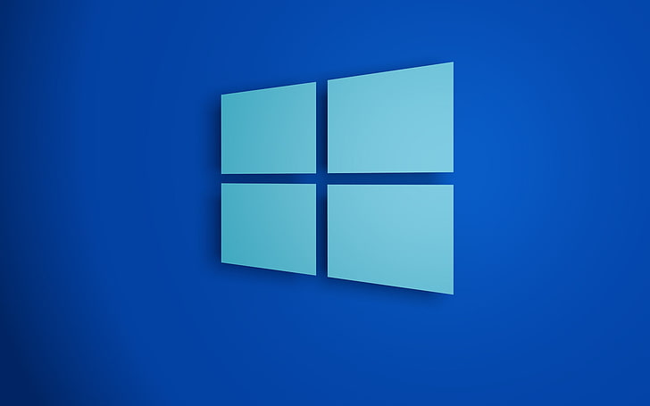 Windows 8, Windows 10, blue, logo, HD wallpaper