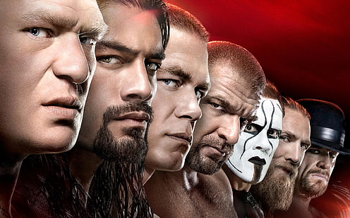 WWE WrestleMania, Roman Reigns, Triple H и The Undertaker, WWE,, борец, HD тапет HD wallpaper
